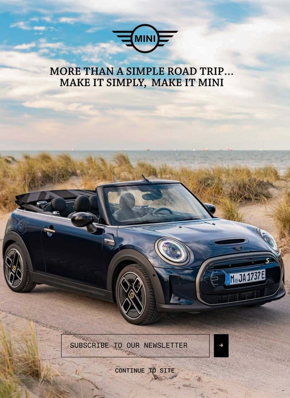 Affiche MINI dans un paysage côtier